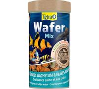 Tetra Wafer Mix - Alimento para todos los peces de fondo (por ejemplo, siluros) y crustáceos, para el crecimiento saludable y la vitalidad, bote de 250 ml