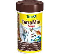 TetraMin Crisps Alimento principal para todos los peces ornamentales tropicales, con alto valor nutricional y carga mínima del agua, diferentes tamaños
