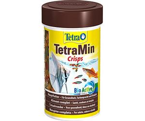 TetraMin Crisps Alimento principal para todos los peces ornamentales tropicales, con alto valor nutricional y carga mínima del agua, diferentes tamaños