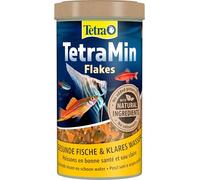 TetraMin Flakes - alimento en forma escamas de para todos los peces ornamentales, mezcla equilibrada para peces sanos y agua clara, lata de 500 ml