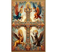 Tetramorph: Symbols of the Four Evangelists Journal: Featuring the Winged Man (Matthew), Lion (Mark), Ox (Luke), and Eagle (John), Inspired by Ezekiel 1:10