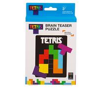 Tetris Tetrimino Shapes 3D Brain Teaser Puzzle. Incluye 7 Piezas de Madera Tetrimino y Tablero Plano de Madera para Rompecabezas