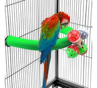 TeTupGa Soporte de perca para loros en forma de U, juguete para mascotas, plataforma para pájaros, arena para moler patas de arena, jaula de palo limpio, ejercicio, conure, periquito, cacatúa,