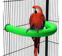TeTupGa Soporte de perca para loros en forma de U, juguete para mascotas, plataforma para pájaros, arena para moler patas de arena, jaula de palo limpio, ejercicio, conure, periquito, cacatúa,
