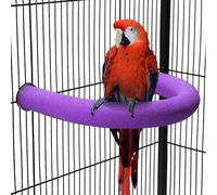 TeTupGa Soporte de perca para loros en forma de U, juguete para mascotas, plataforma para pájaros, arena para moler patas de arena, jaula de palo limpio, ejercicio, conure, periquito, cacatúa,