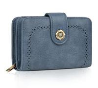 TEUEN Cartera Regalo Mujer, Monedero de Piel Sintética y Protección RFID - Incluye 16 Ranuras y Espacio para Billetes, Regalo de Cumpleaños para Mujer（Caja de Regalo Incluida）