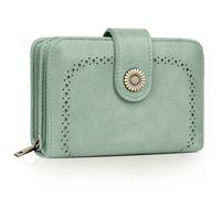 TEUEN Cartera Regalo Mujer, Monedero de Piel Sintética y Protección RFID - Incluye 16 Ranuras y Espacio para Billetes, Regalo de Cumpleaños para Mujer（Caja de Regalo Incluida）