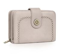 TEUEN Cartera Regalo Mujer, Monedero de Piel Sintética y Protección RFID - Incluye 16 Ranuras y Espacio para Billetes, Regalo de Cumpleaños para Mujer（Caja de Regalo Incluida）