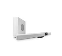 Teufel CINEBAR Dolby Atmos 22-5.1 - Barra de sonido con subwoofer inalámbrico que ahorra espacio, 8 tonos, sistemas de cine en casa, HDMI 3D ARC CEC, 4K Pass-Through, panel táctil - blanco