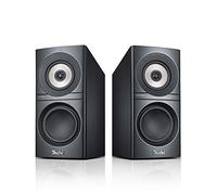 Teufel DEFINION 3S Altavoz de estantería estéreo de Gama Alta, chasis coaxial SCA Patentado, Sistema de 3 vías, Bass Reflex, Conos de Fibra de Carbono y Aluminio - Negro