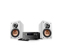 Teufel Ultima 20 KOMBO 2 - Canal HiFi estéreo compacto con CD, Bluetooth, USB, Radio Digital Dab+, Radio FM, Streaming Musical, Bass Reflex (blanco)