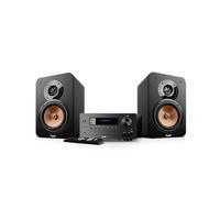 Teufel Ultima 20 Kombo 2 - Sistema compacto estéreo HiFi con CD y Bluetooth, USB, radio digital DAB+, radio FM, transmisión de música, reflejo de graves (negro)