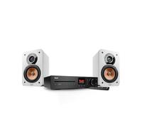 Teufel Ultima 20 KOMBO 3 SE - Canal HiFi estéreo con Bluetooth y CD, potente, LAN, WiFi, radio digital Dab+, USB, sistema de 3 vías, música, películas, juegos (blanco)