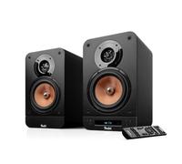 Teufel Ultima 25 Aktiv 2 - Altavoces de estantería activos con Bluetooth y receptor AV integrado, Dolby Audio, DAB+ y radio FM, HDMI ARC CEC, Touch Slider - Night Black