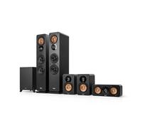 Teufel Ultima 40 Mk4 5.1 Home Cinema - Sistema de Sonido Envolvente para Cine en casa con Potente subwoofer, Bass Reflex y Altavoz de Medios de Kevlar (Negro)