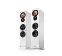 Teufel Ultima 40 Mk4 Altavoces estéreo - Par de Altavoces de Suelo de Alta Fidelidad de Gama Alta, Tweeter con Tapón de Fase, Bass Reflex, Altavoz de Medios de Kevlar Tejido - Negro (Blanco)