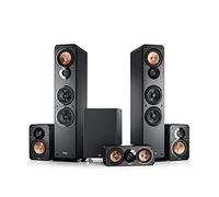 Teufel Ultima 40 Surround 5.1 Set - Altavoces de cine en casa 5.1, sonido envolvente, subwoofer de alta gama, color negro