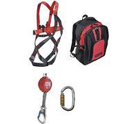 Teufelberger 7331288 Juego de escalones elevadores con Ergo Click en Mochila, Carga Nominal 130 kg, Negro