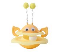 Teupyon Juguetes interactivos para Gatos de Interior - Juguetes giratorios de pequeña para Gatos | Modo de burla para Gatos, Juguetes interactivos para Mantener a tu Gato Activo, Feliz y sudoroso
