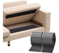 TEUVO 11cm x 8m Belcro Doble Cara Grande Negro Tela Hook and Loop Cierre para Hogar y Oficina