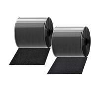 TEUVO Belcro Adhesivo, 11 CM de Ancho y 2M de Largo Belcro Adhesivo Doble Cara para Arreglar, Organizar y unir Objetos en el Hogar y la Oficina