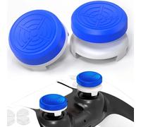TEUVO Joystick Thumbstick Grips para PS5 Joystick PS4 Joystick, Objetivo Asistir Silicona Tapa para PS5 Mando Ayuda con Control y Reducir Pulgarcito Fatiga para PS5 Mando Accesorios, Azul , 2 Piezas