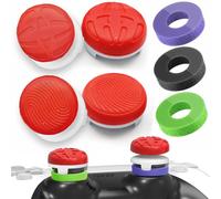 TEUVO Joystick Thumbstick Grips para PS5 PS4 Mando, 4 Silicona Thumbstick Grips + 3 Joystick Anillos Esponja Asistencia Control ps5 Objetivo Asistir Compatible con Joystick PS5 PS4 Accesorios 7 PZS