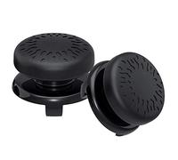 TEUVO Thumbsticks para PS4 Joystick y para PS5 Joystick, 2 Piezas Silicona Thumb Grips Joystick Grips, Mejorar la Precisión de la Puntería y el Control, Reducir Pulgarcito Fatiga, Negro