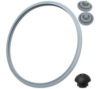 TEUYOE Juego de 4 piezas de repuesto para olla a presión de 22 cm, anillos de sellado para olla a presión WMF Perfect (1 anillo de sellado+1 válvula de silicon 2 válvulas de seguridad)