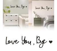 TEUYOE Wanddekoration aus Holz, dekoratives Schild, Love You Goodbye, um Liebe auszudrücken, perfekte Wanddekoration für Flur und Treppe, Wanddekorationsschild für Valentinstagsdekorationen
