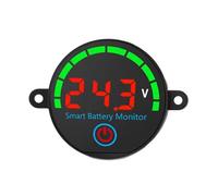 Teuypty Placa Indicadora de de Batería LED DC7-55V 3-14S, Voltímetro Digital, Placa de Capacidad 12V/24V/36V/48V, Probador de Carga de Voltaje, Placa de Capacidad de Batería de Litio Roja.