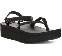Teva Flatform Slim Ins Grippy Traction Sandalia Para Mujeres En Negro EU 36-42