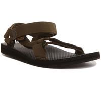 TEVA Hombre Original Delantero y Espalda Tira Iconos Sandalia En Oliva GB 6-12