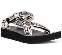Teva Midform Univ Sandalias Abiertas Vegan Para Mujeres En Negro Floral EU 36-42