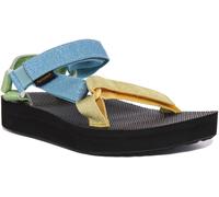 Teva Midform Universal, Sandalia Mujer, Azul metálico, 37 EU
