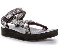 TEVA Midform Universal Punta Abierta Tira Vegano Sandalia Beis Marrón Mujer Ru 3