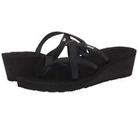 Teva Mush Mandalyn Wedge Ola 2 Flip-Flop, Sandalia Mujer, Black, 42 EU
