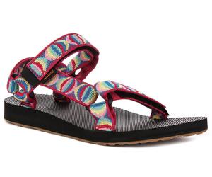 Teva Orig Universal Back Strap Prism Sandalia Para Mujer En Rosa Multi EU 36-42