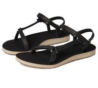 Teva Original Universal Slim Lea para mujer, Negro/Bronceado, 42 EU