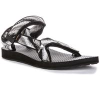 TEVA Original Universal Tira Trasera Vegano Mujer Negro Sandalia Multi GB 4-7