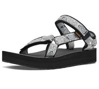 Teva Sandalia de cuña universal Midform para mujer, Enchanted Forest Negro/Blanco, 9