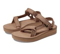 TEVA Midform Universial Lona Deshilachado Bordes Suave Mujer Sandalo Marrón GB 3
