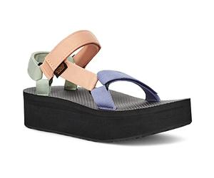 Teva Sandalia universal de forma plana unisex, Sherbert Multi, 38 EU