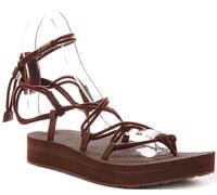 Teva Sandalias De Mujer Slip On Midform Infinity De Cuero Maroon EU 36-42