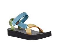 Teva Sandalias universales Midform para mujer., Azul metálico, 37 EU