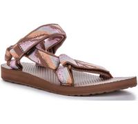 TEVA Tiras Universal Tira Trasera Vegano Mujer Sandalia Marrón Multicolor GB 4-7