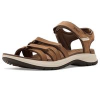 Teva Tirra Sport Sandalia de piel para mujer, Canela, 10