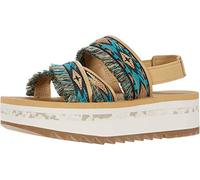 TEVA W Flatform Ceres, Sandalia con talón Mujer, Double Diamond Teal Blue, 40 EU