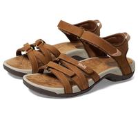 Teva W Tirra Cuero, Sandalias Deportivas Mujer, marrón Miel, 38 EU