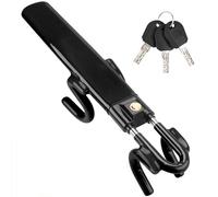 Tevlaphee Antirrobo Coche, Barra Antirrobo Coche, Más Visible, Servicio Pesado, Ajuste Universal, 3 Llaves(Negro)
